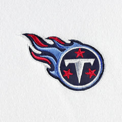Tennessee Titans DKNY Sport Women's Bobbi Color Blocked Pullover Hoodie White/Navy