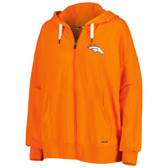 Denver Broncos MSX by Michael Strahan Women's Emerson Lightweight Full-Zip Hoodie Orange