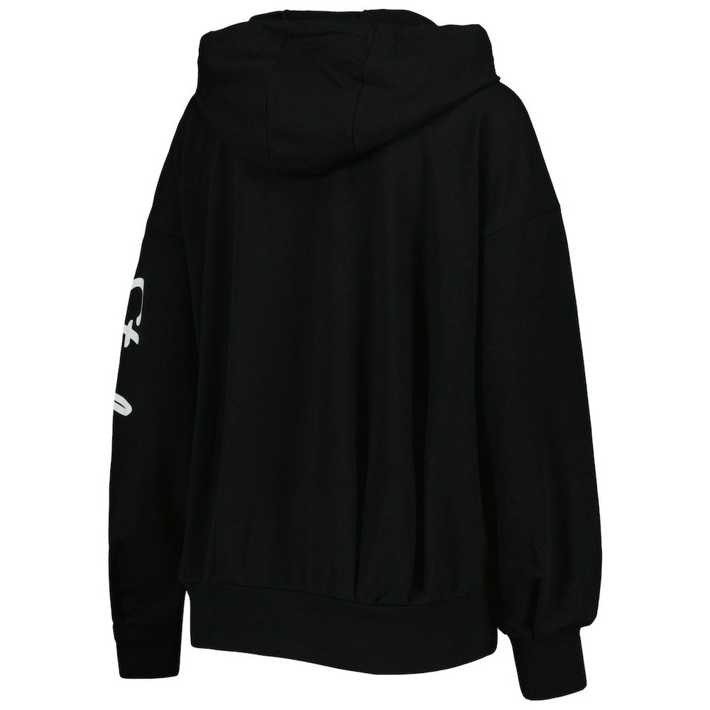 Pittsburgh Steelers MSX by Michael Strahan Women's Emerson Lightweight Full-Zip Hoodie Black