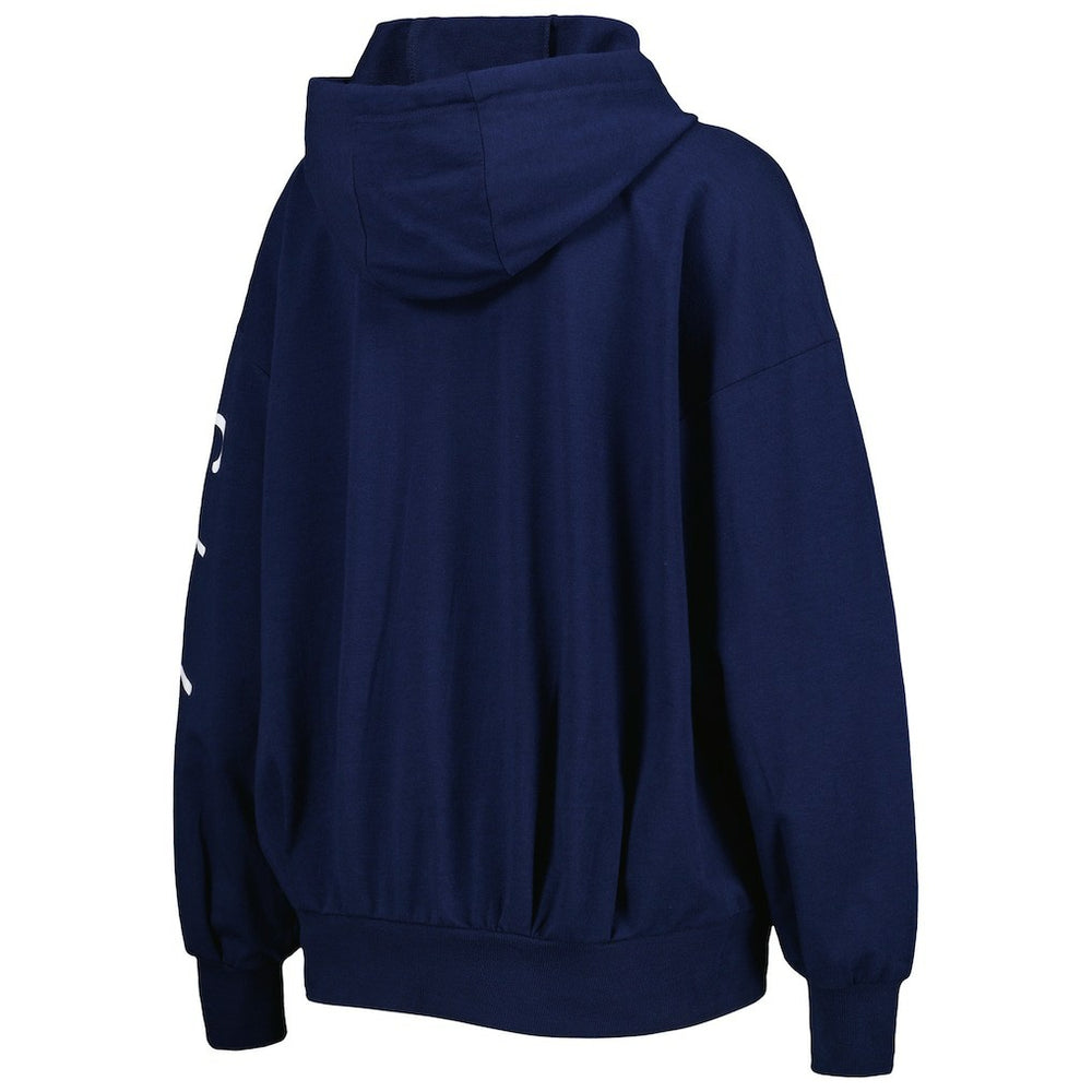 Seattle Seahawks MSX by Michael Strahan Women's Emerson Lightweight Full-Zip Hoodie College Navy