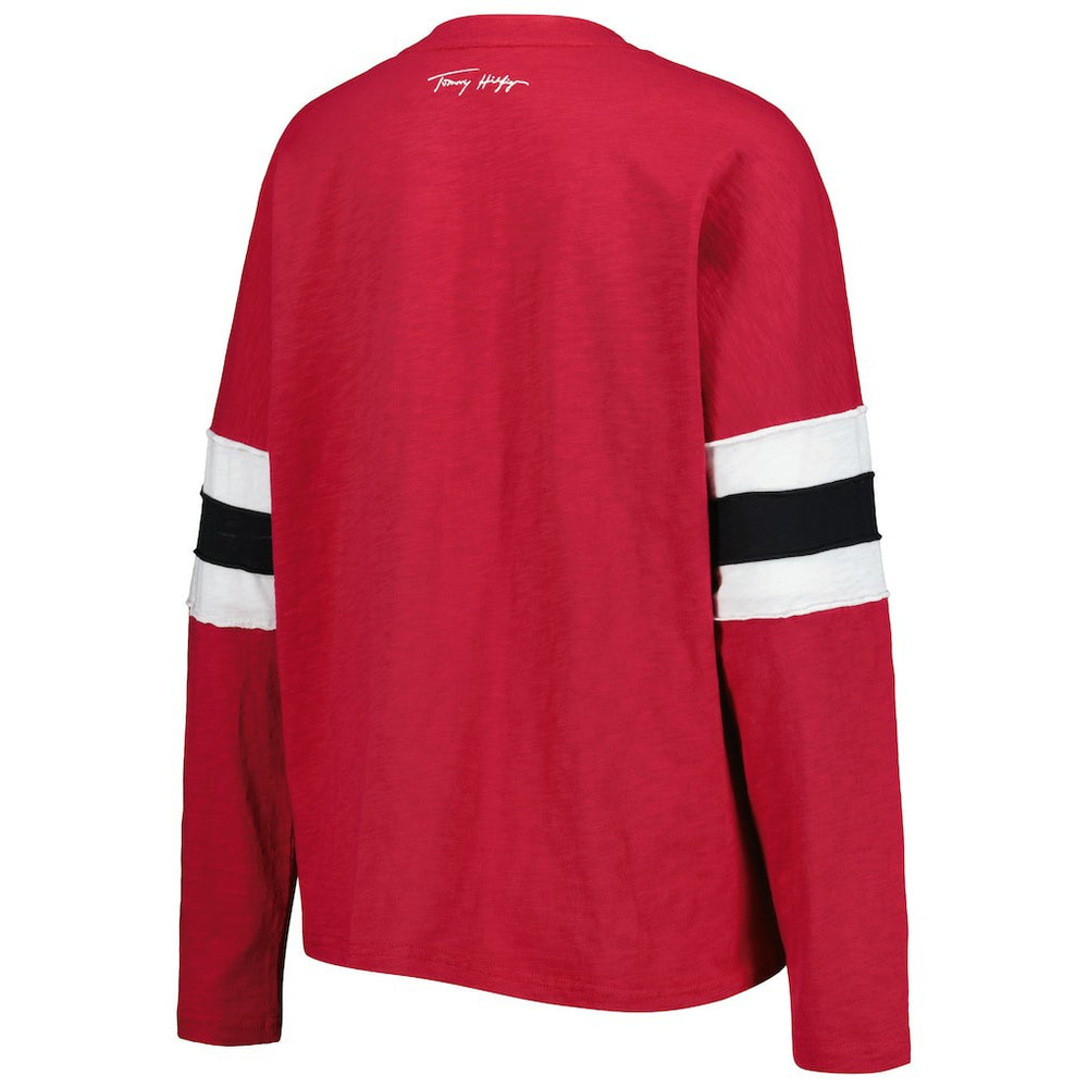 Arizona Cardinals Tommy Hilfiger Women's Justine Long Sleeve Tunic T-Shirt Cardinal