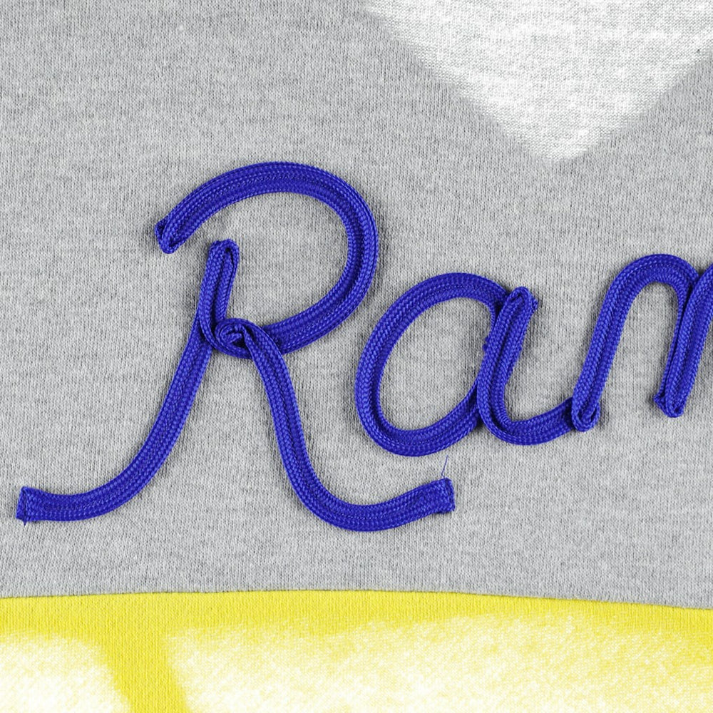 Los Angeles Rams Touch Women's Outfield Deep V-Back Waist Length Pullover Sweatshirt Heather Gray/Royal