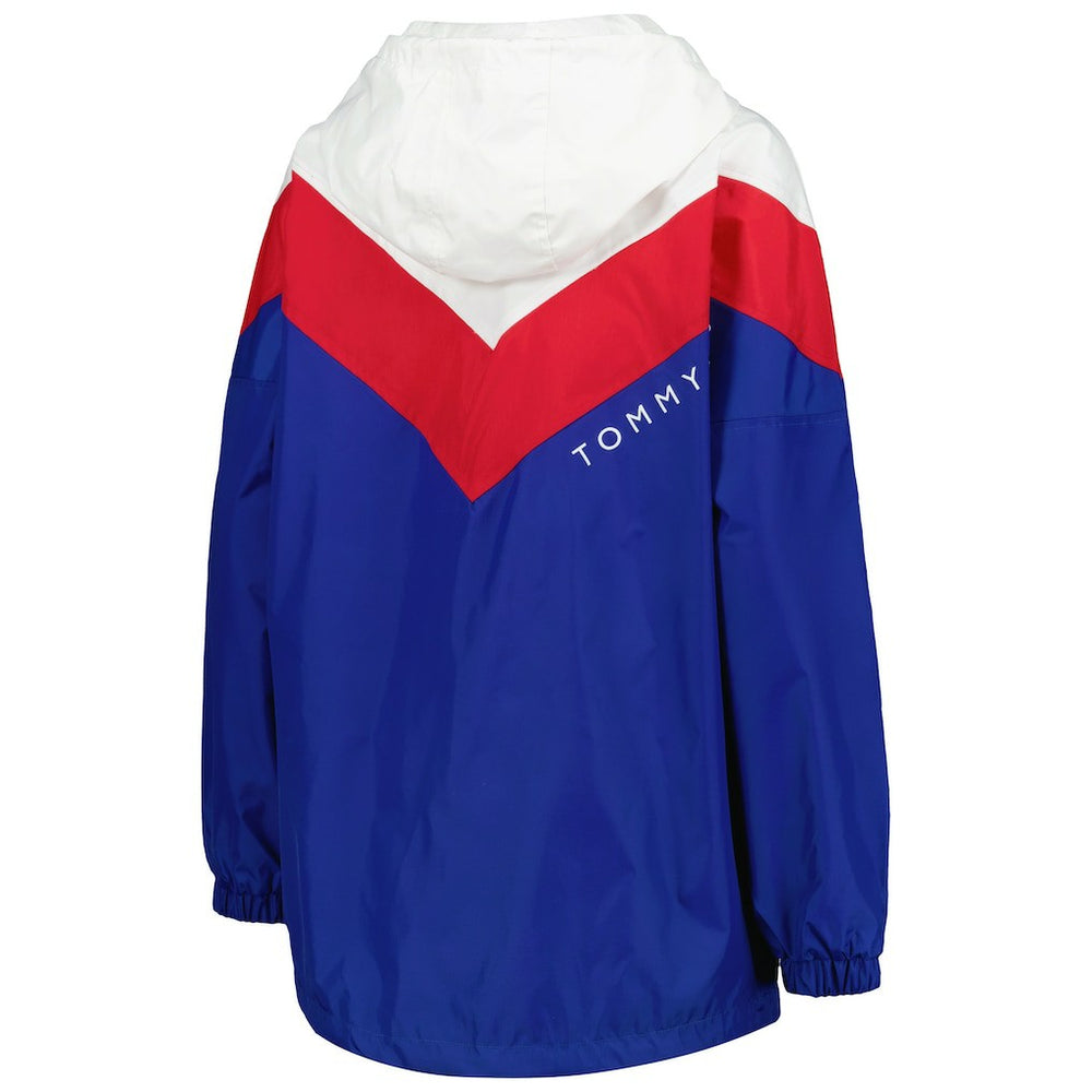 Buffalo Bills Tommy Hilfiger Women's Staci Half-Zip Hoodie Windbreaker Jacket White/Red