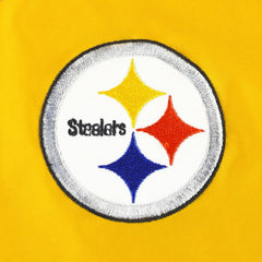 Pittsburgh Steelers Tommy Hilfiger Women's Staci Half-Zip Hoodie Windbreaker Jacket White/Gold
