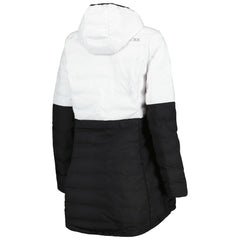 Las Vegas Raiders MSX by Michael Strahan Women's Willow Quilted Hoodie Full-Zip Jacket White/Black