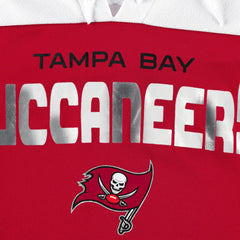 Tampa Bay Buccaneers G-III 4Her by Carl Banks Women's Double Team 3/4-Sleeve Lace-Up T-Shirt Red/White