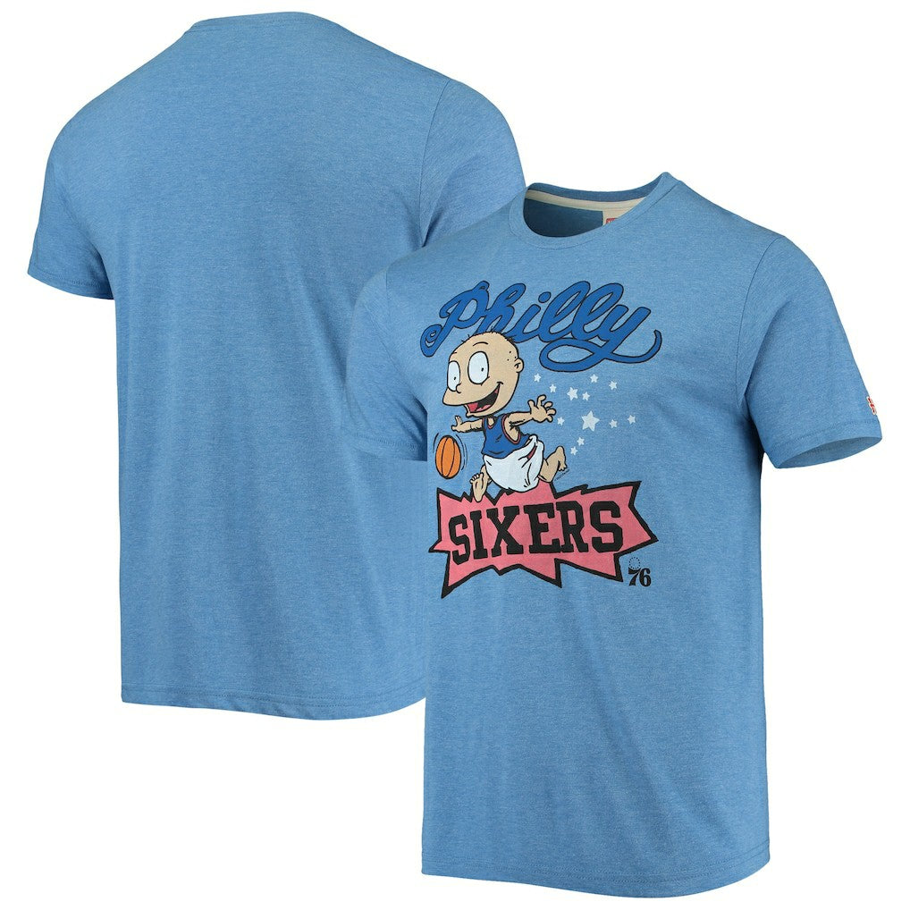 Philadelphia 76ers Homage NBA x Rugrats Tri-Blend T-Shirt Royal