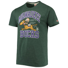 Milwaukee Bucks Homage NBA x Rugrats Tri-Blend T-Shirt Hunter Green
