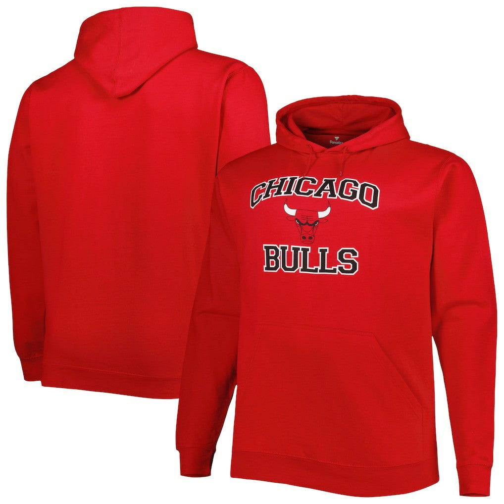 Chicago Bulls Big & Tall Heart & Soul Pullover Hoodie Red