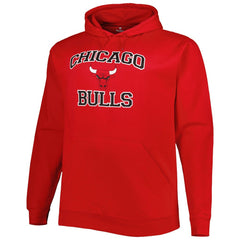 Chicago Bulls Big & Tall Heart & Soul Pullover Hoodie Red
