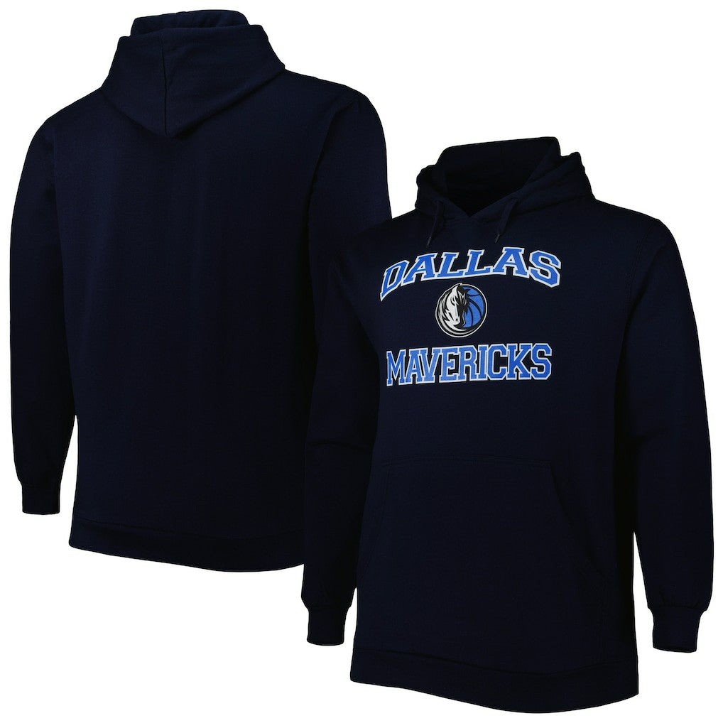 Dallas Mavericks Big & Tall Heart & Soul Pullover Hoodie Navy