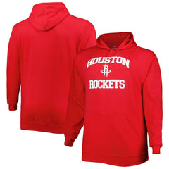 Houston Rockets Big & Tall Heart & Soul Pullover Hoodie Red