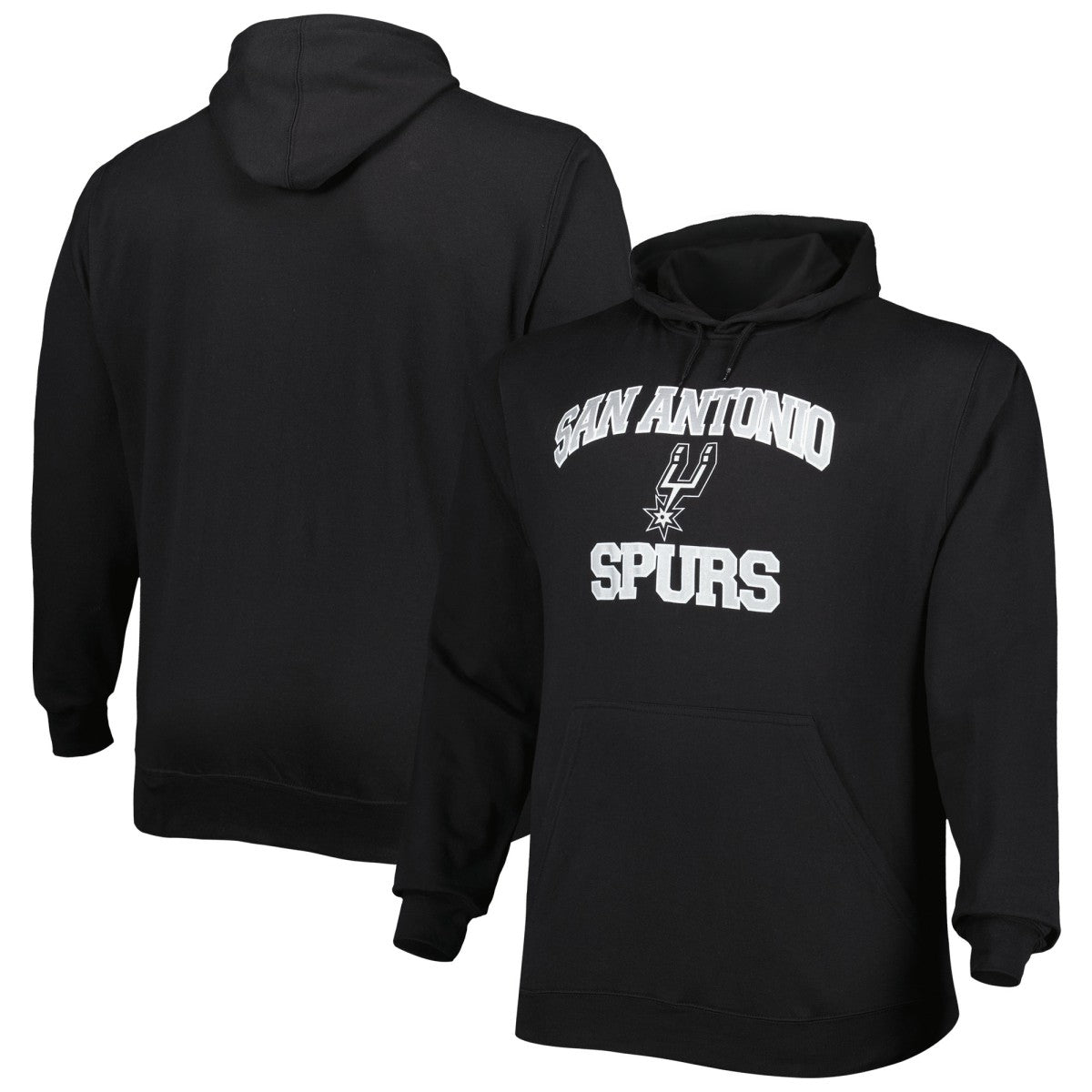 San Antonio Spurs Big & Tall Heart & Soul Pullover Hoodie Black