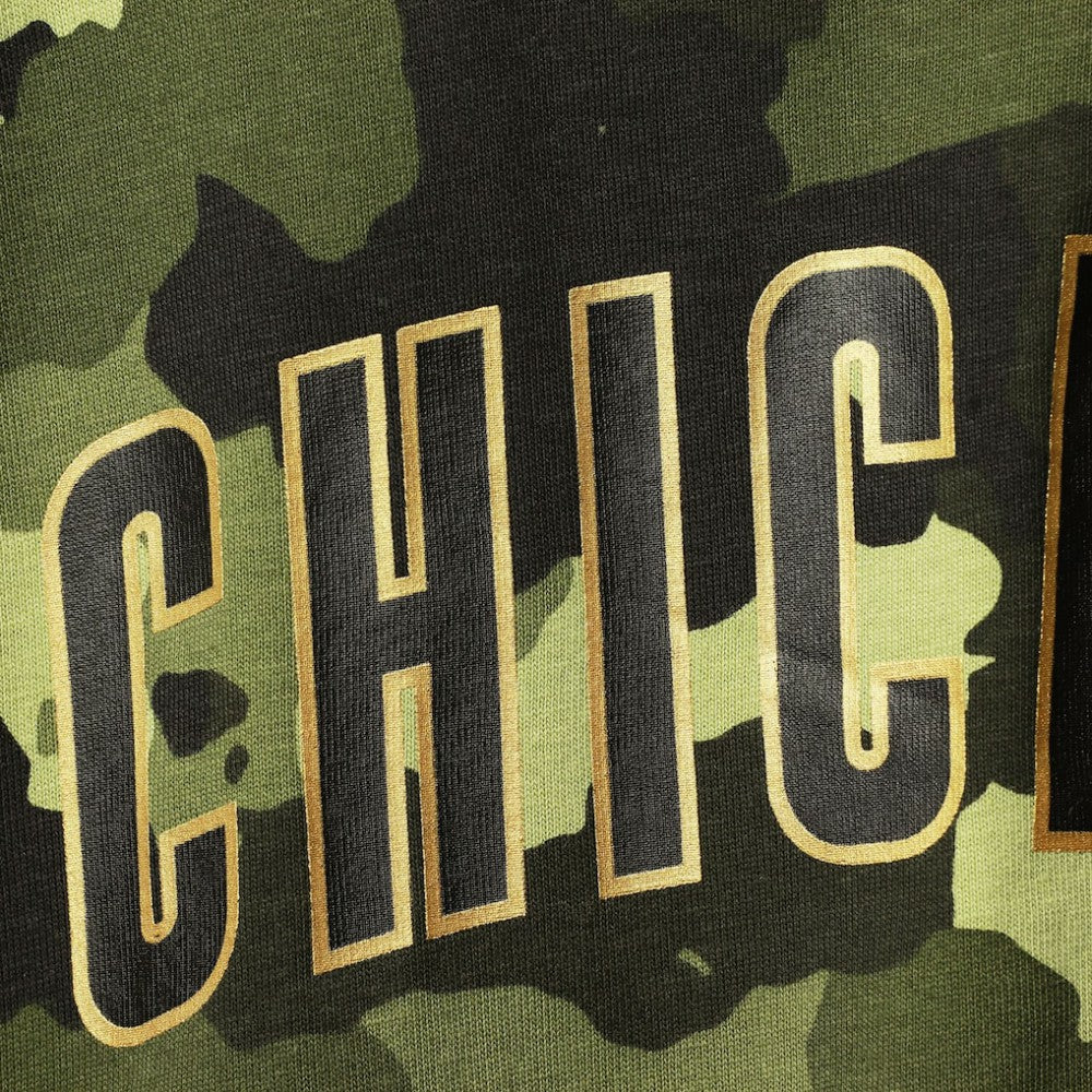 Chicago Cubs New Era Women's 2022 MLB Armed Forces Day Camo Racerback Tank Top - Green Tanks