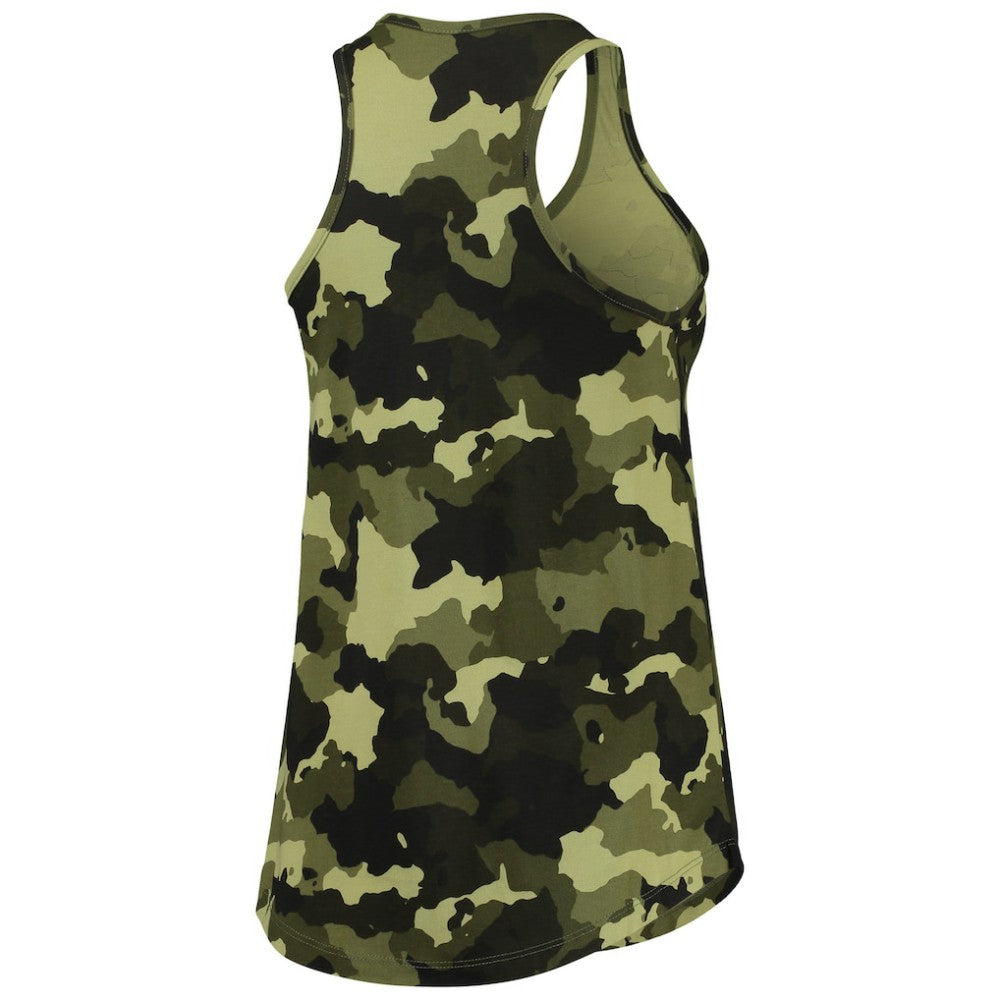 Chicago Cubs New Era Women's 2022 MLB Armed Forces Day Camo Racerback Tank Top - Green Tanks