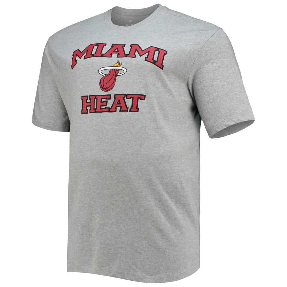 Miami Heat Big & Tall Heart & Soul T-Shirt Heathered Gray