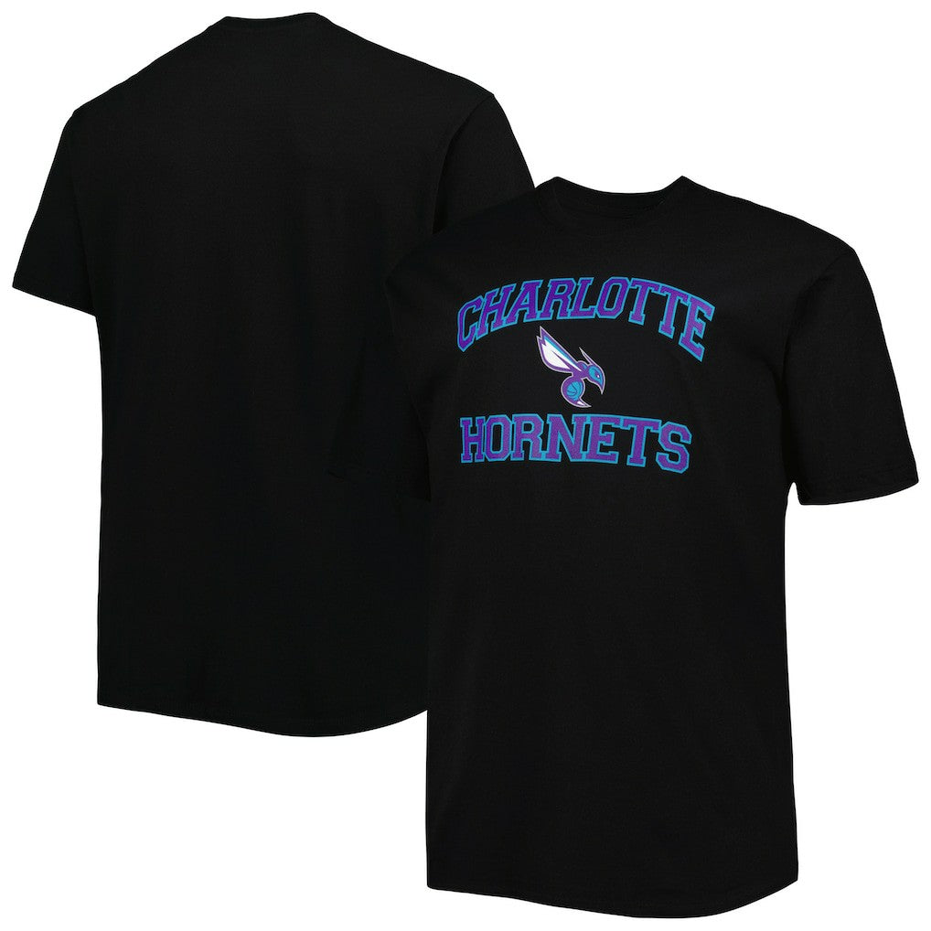 Charlotte Hornets Big & Tall Heart & Soul T-Shirt Black