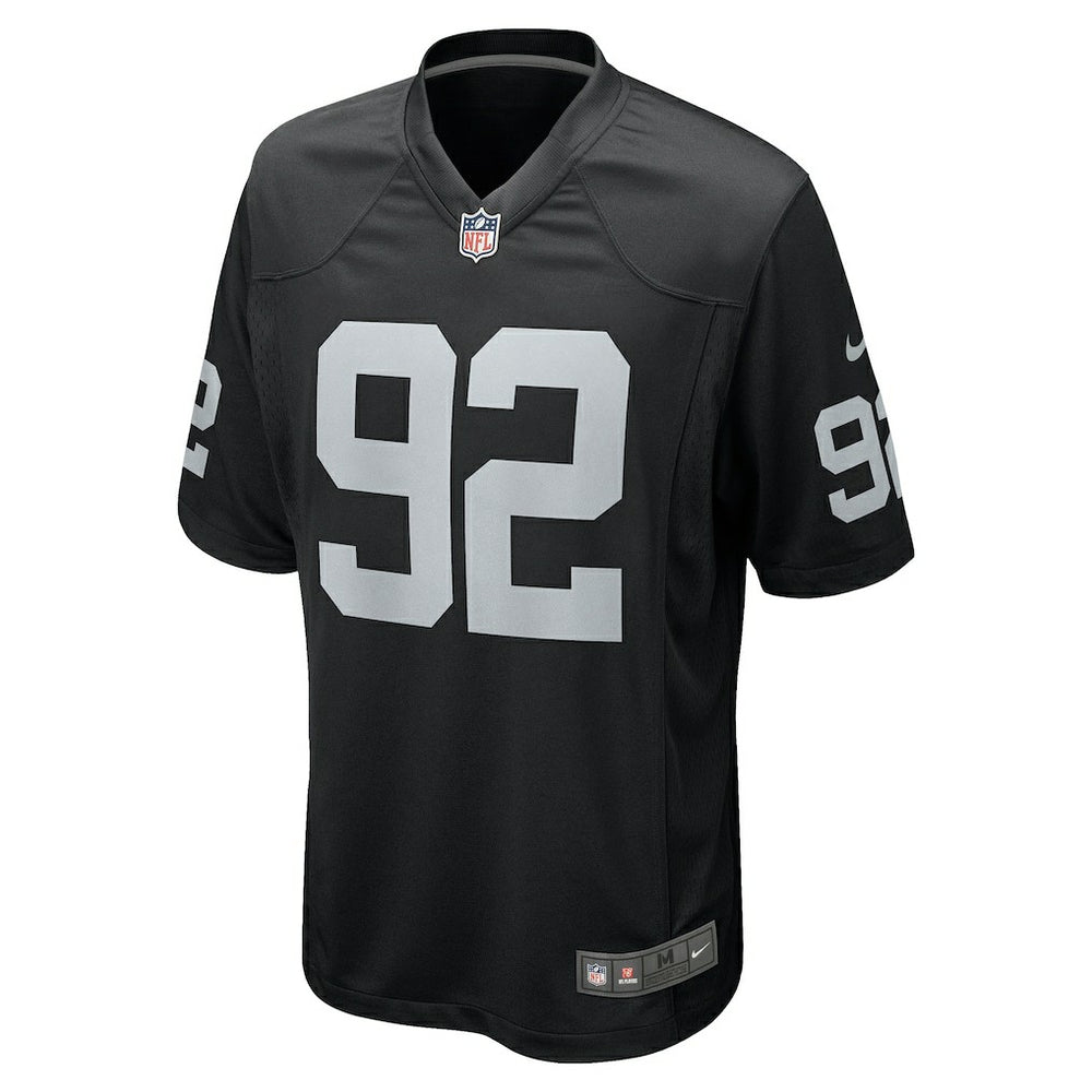 Richard Seymour Las Vegas Raiders Retired Player Game Jersey Black