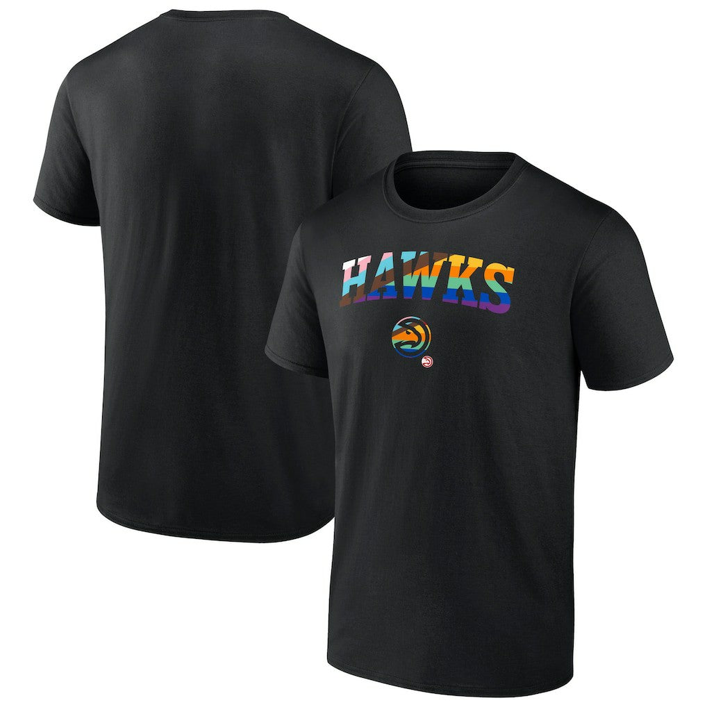 Atlanta Hawks Logo Pride T-Shirt Black