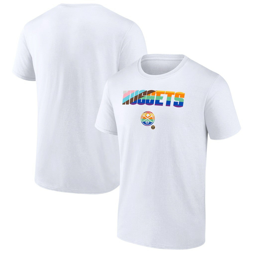 Denver Nuggets Pride T-Shirt White