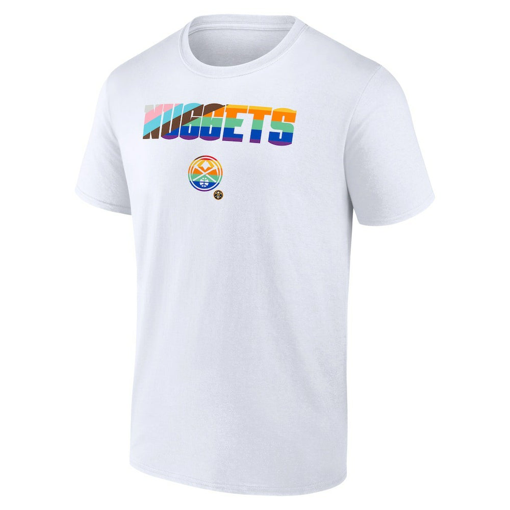 Denver Nuggets Pride T-Shirt White