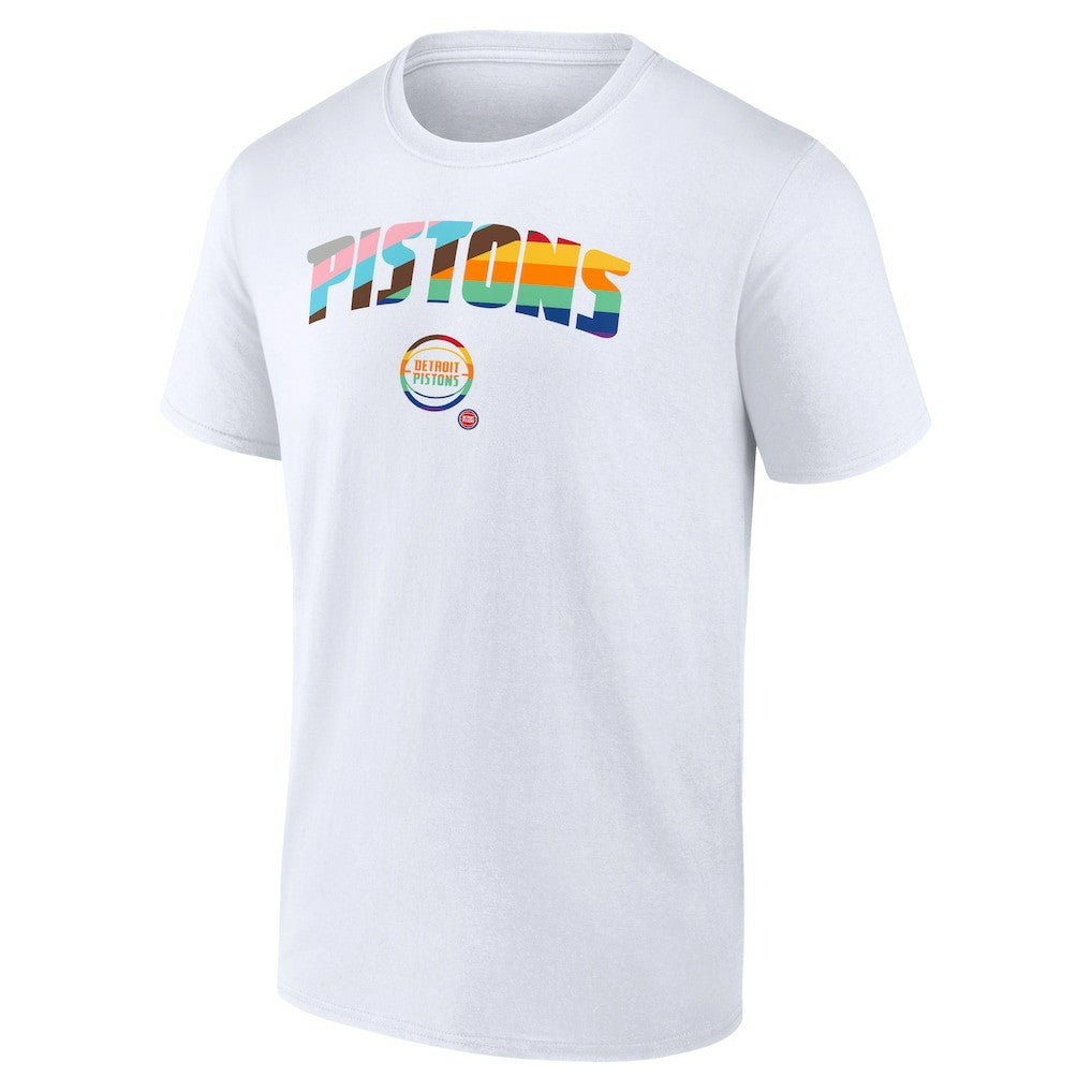Detroit Pistons Pride T-Shirt White