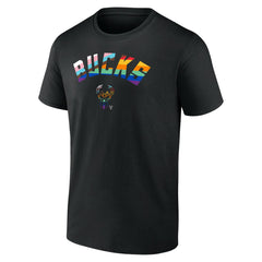 Milwaukee Bucks Pride T-Shirt Black