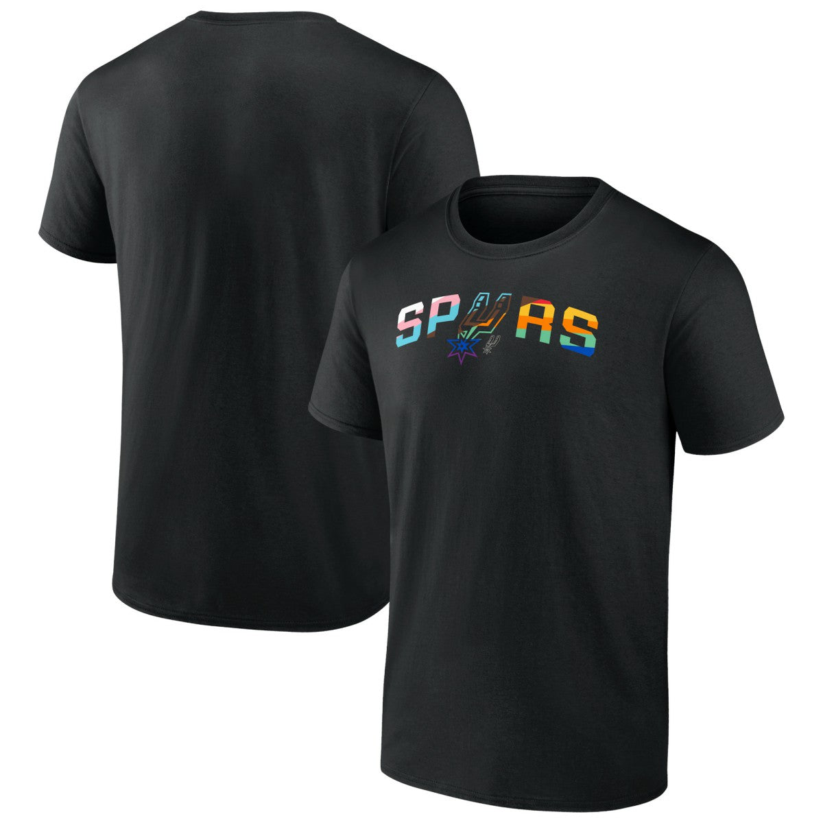 San Antonio Spurs Pride T-Shirt Black