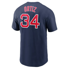 David Ortiz Boston Red Sox Nike Name & Number Logo T-Shirt - Navy T-shirts