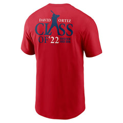 David Ortiz Boston Red Sox Nike 2022 Hall of Fame Essential T-Shirt - Red T-shirts