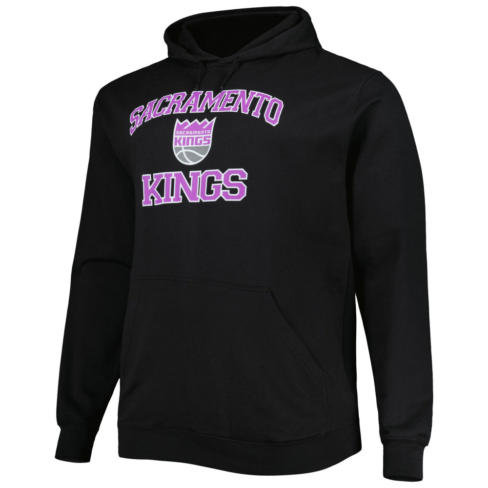 Sacramento Kings Big & Tall Heart & Soul Pullover Hoodie Black