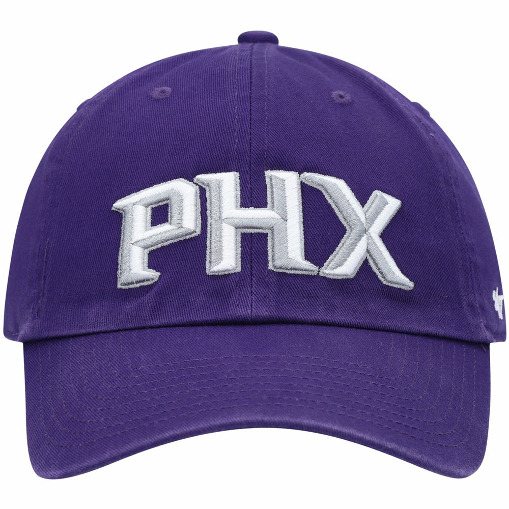 Phoenix Suns '47 Clean Up Wordmark Adjustable Hat Purple