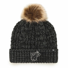 Miami Heat '47 Women's Meeko Cuffed Knit Hat with Pom Black