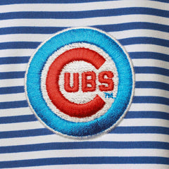 Chicago Cubs Tommy Bahama Women's Aubrey Stripe Block IslandZone Half-Zip Jacket - Royal Jackets