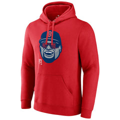 David Ortiz Boston Red Sox Fanatics Big Papi Portrait Fitted Pullover Hoodie - Red Hoodies