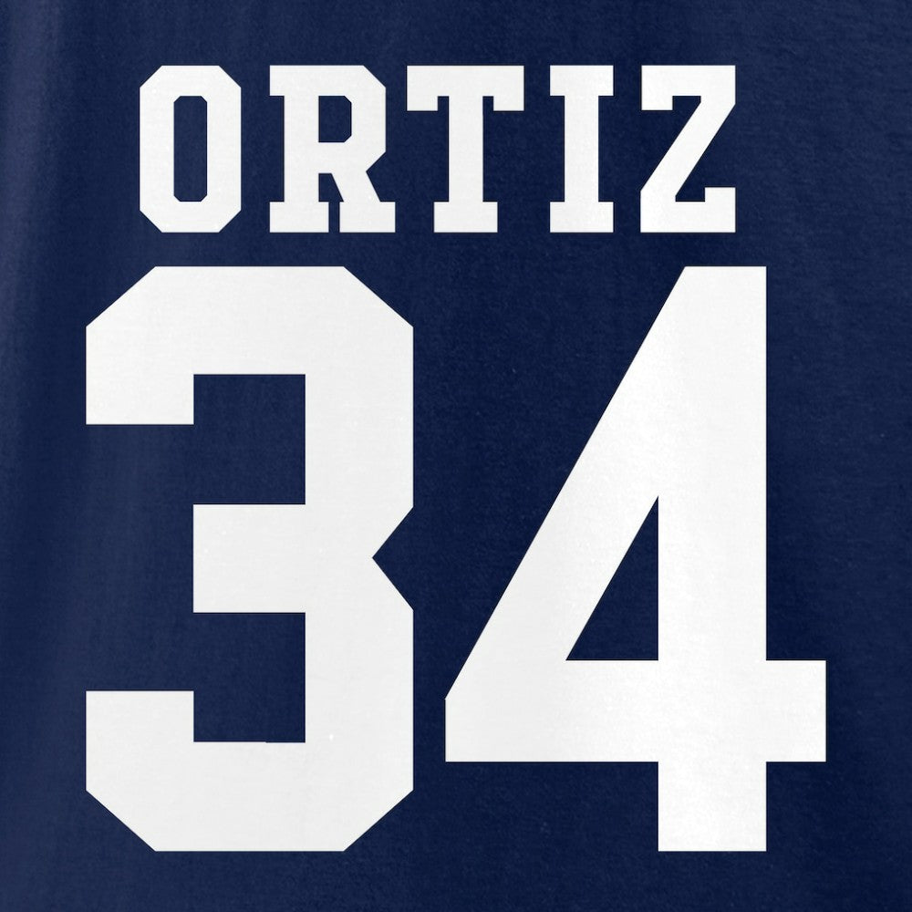 David Ortiz Boston Red Sox Fanatics Logo Graphic T-Shirt - Navy T-shirts