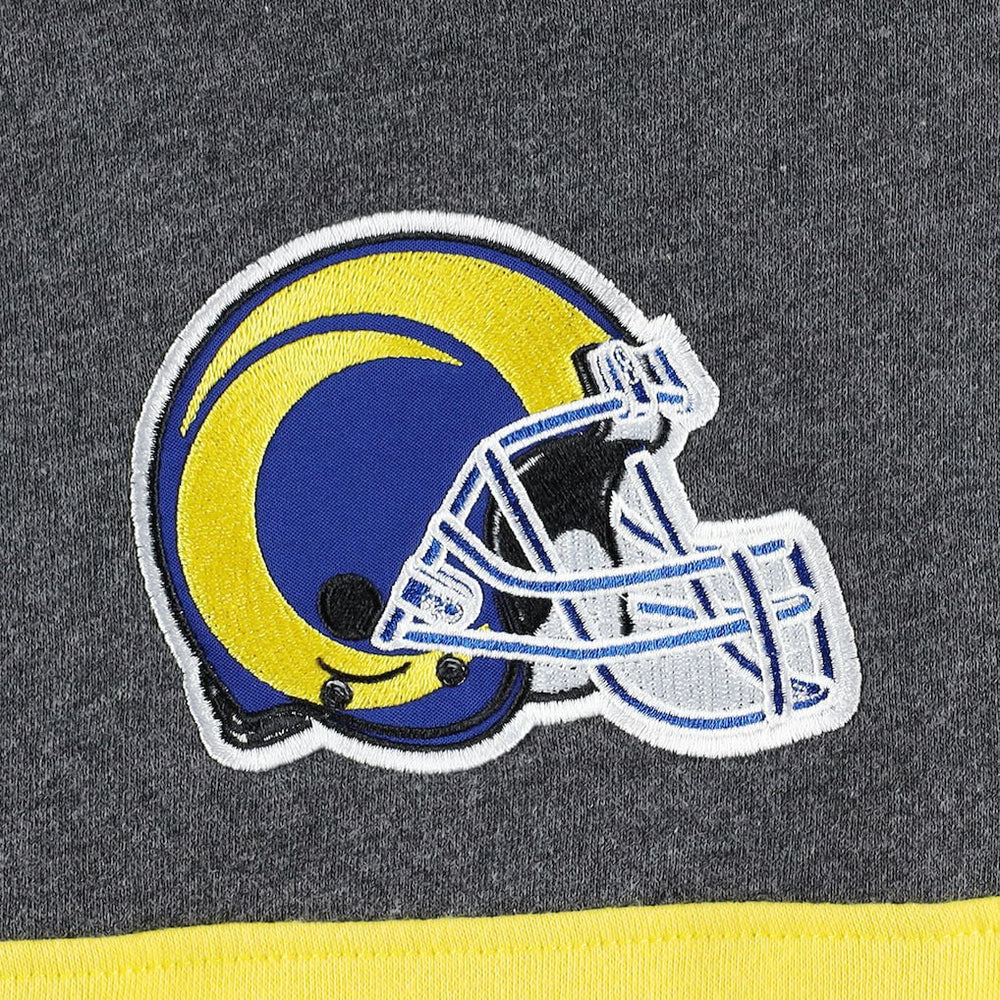 Los Angeles Rams Starter Extreme Pullover Hoodie Heather Charcoal/Royal