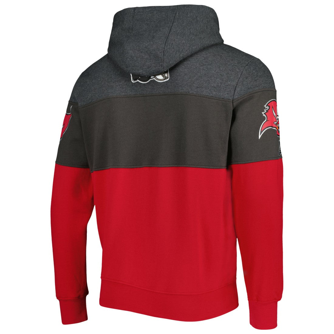 Tampa Bay Buccaneers Starter Extreme Pullover Hoodie Heather Charcoal/Red