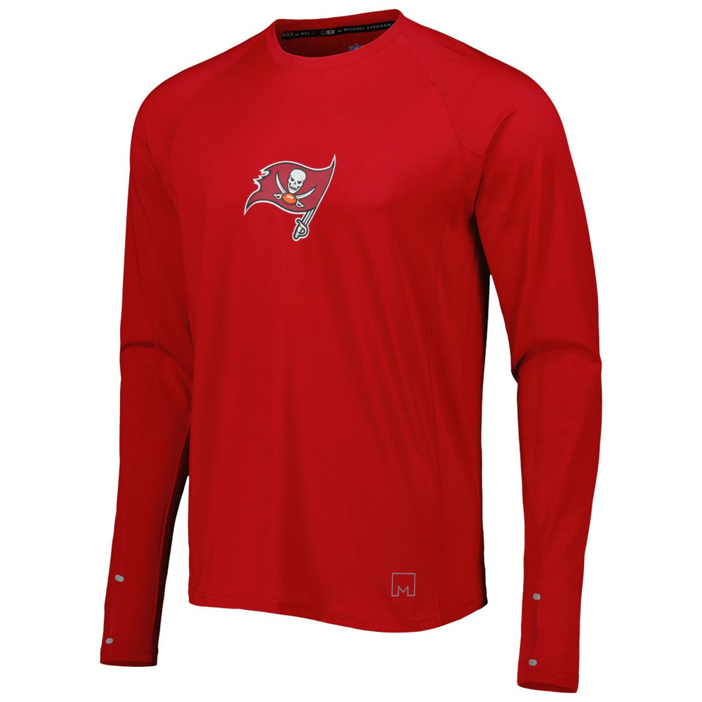Tampa Bay Buccaneers MSX by Michael Strahan Interval Long Sleeve Raglan T-Shirt Red