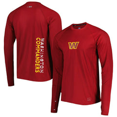 Washington Commanders MSX by Michael Strahan Interval Long Sleeve Raglan T-Shirt Burgundy