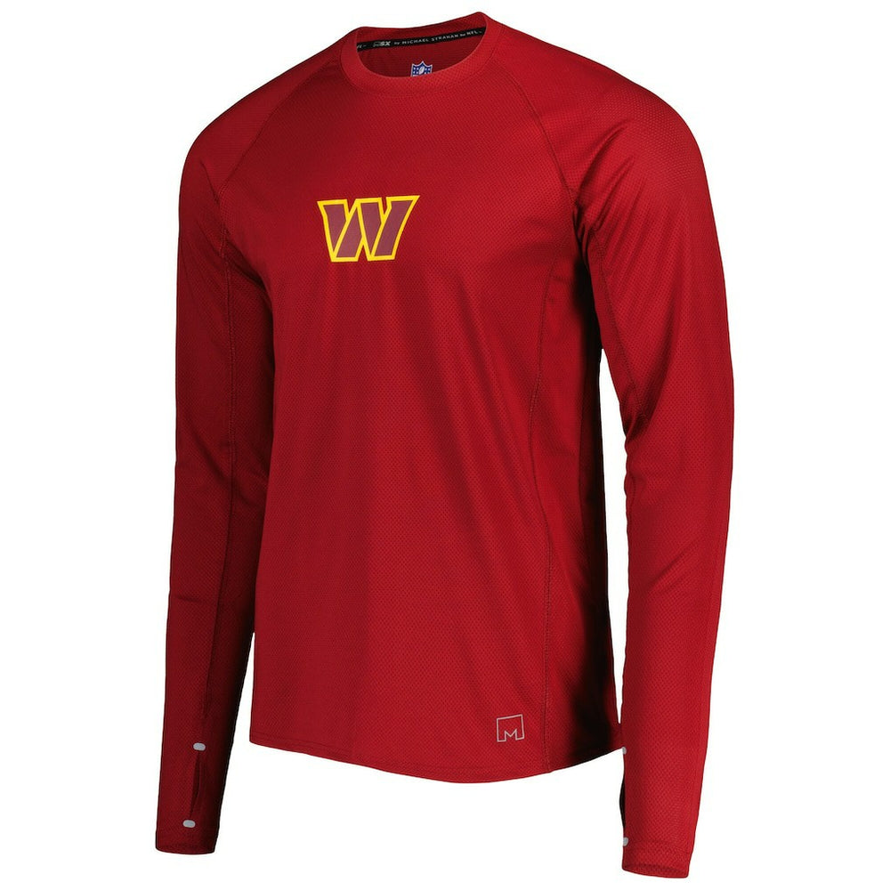 Washington Commanders MSX by Michael Strahan Interval Long Sleeve Raglan T-Shirt Burgundy