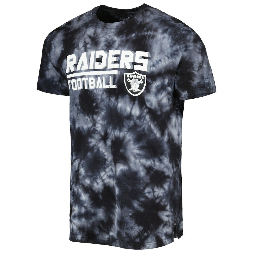 Las Vegas Raiders MSX by Michael Strahan Recovery Tie-Dye T-Shirt Black