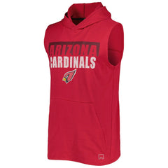 Arizona Cardinals MSX by Michael Strahan Relay Sleeveless Pullover Hoodie Cardinal