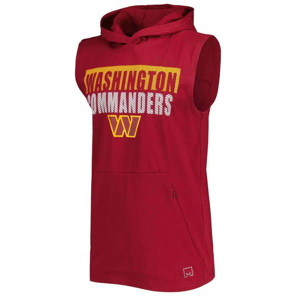 Washington Commanders MSX by Michael Strahan Relay Sleeveless Pullover Hoodie Burgundy