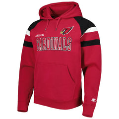 Arizona Cardinals Starter Draft Fleece Raglan Pullover Hoodie Cardinal