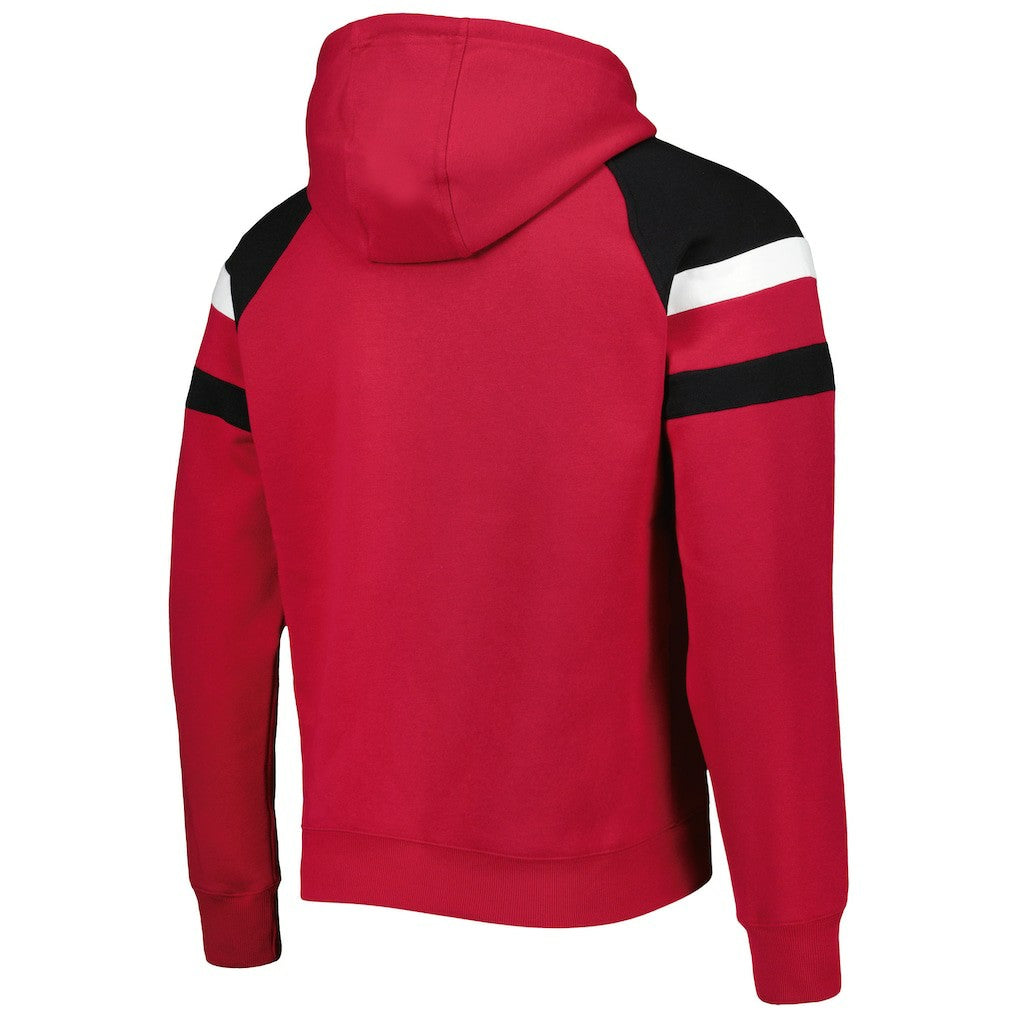Arizona Cardinals Starter Draft Fleece Raglan Pullover Hoodie Cardinal