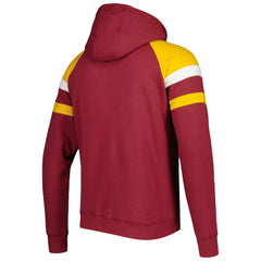 Washington Commanders Starter Draft Fleece Raglan Pullover Hoodie Burgundy