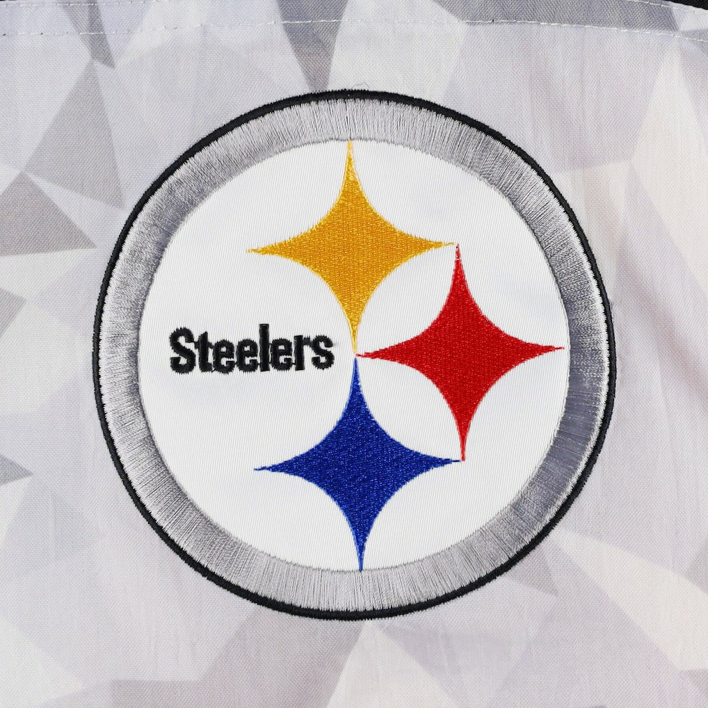 Pittsburgh Steelers Starter Thursday Night Gridiron Raglan Half-Zip Hooded Jacket White/Black