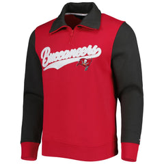 Tampa Bay Buccaneers Tommy Hilfiger Aiden Quarter-Zip Sweatshirt Red/Pewter