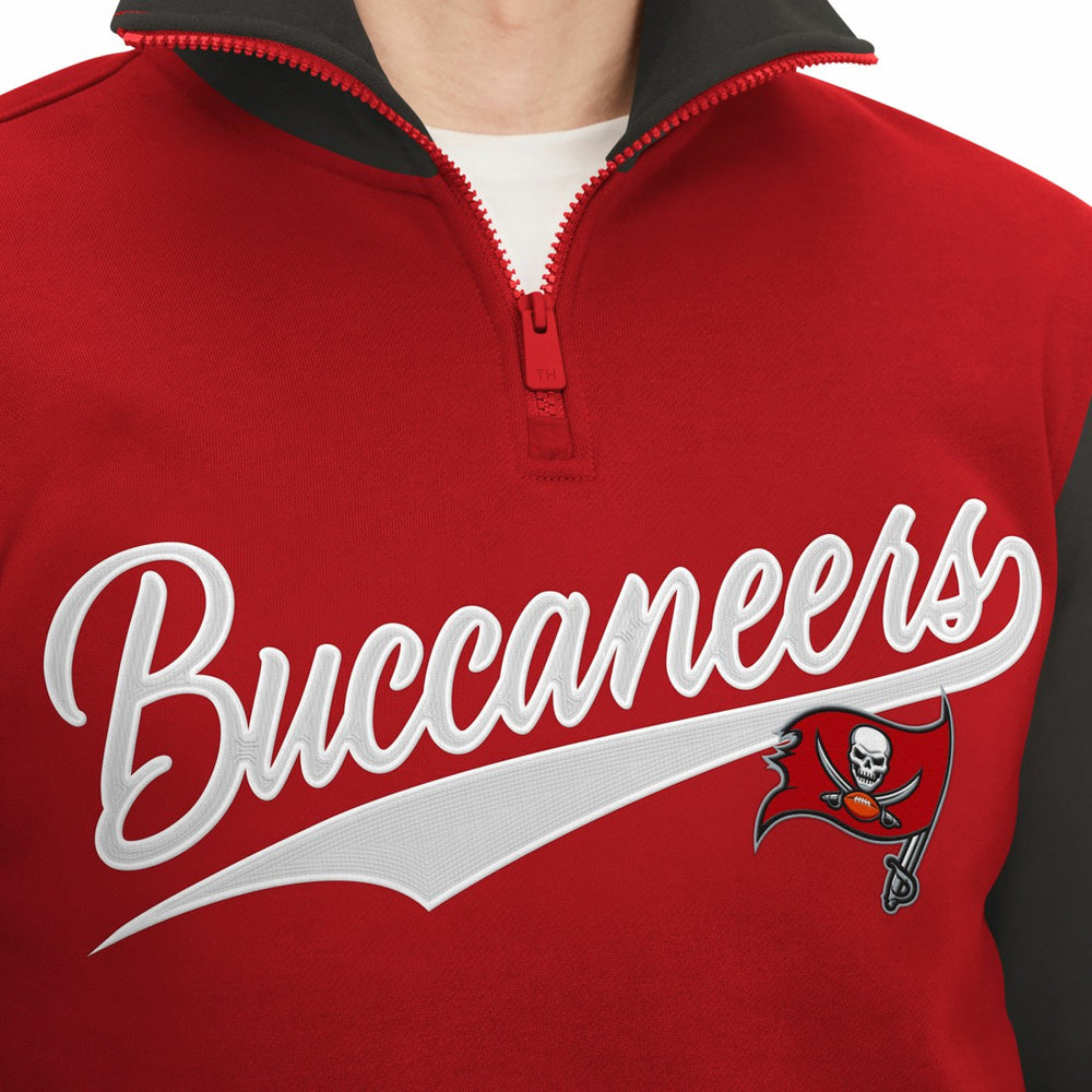 Tampa Bay Buccaneers Tommy Hilfiger Aiden Quarter-Zip Sweatshirt Red/Pewter